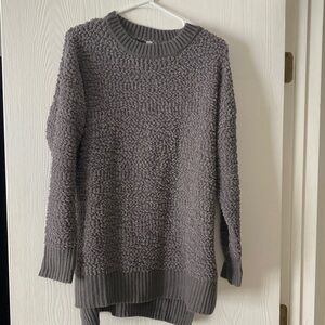 Gray Popcorn/texture Sweater